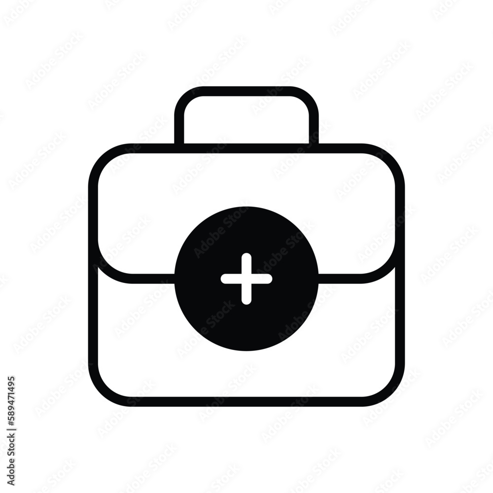 Obraz premium First Aid Kit icon vector stock.