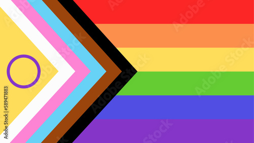 Fotografiet New LGBTQ Pride Flag Vector