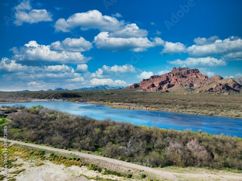 Stunning shot of the Mount McDowell in Mesa, Arizona