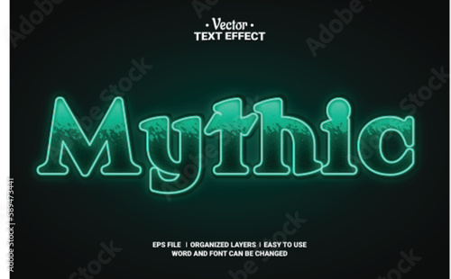 Mythic Editable Vector Text Effect.