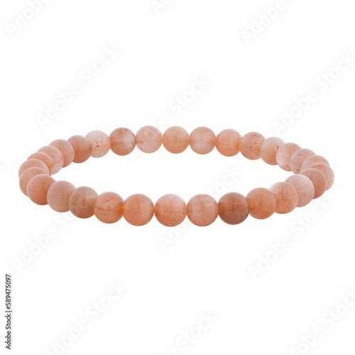 Canvas-taulu Mineral bracelet on a white background