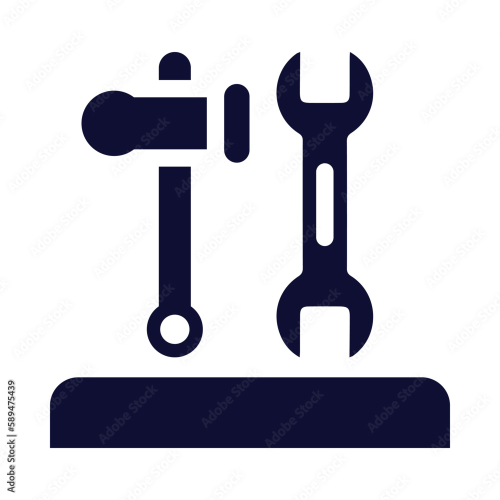 wrench, hammer, work tools icon wrench, hammer, work tools icon