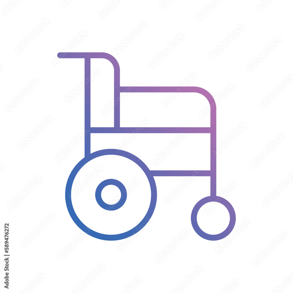 Wheelchair icon vector stock. Wheelchair icon vector stock.
