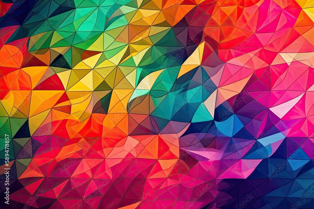 abstract background with triangles