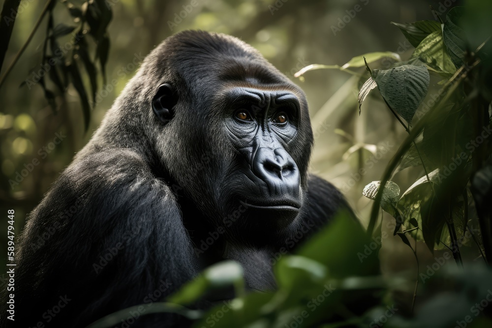 Obraz premium gorilla in the jungle