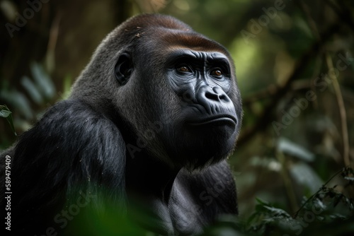 Gorilla in the jungle © Max
