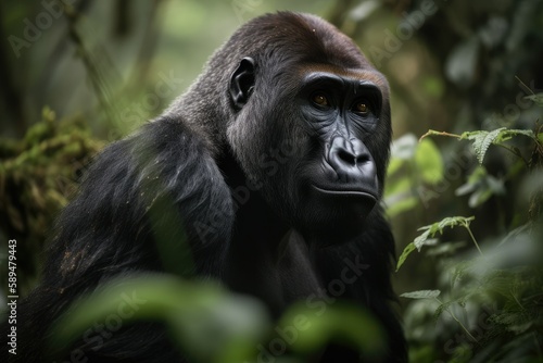 Gorilla in the jungle © Max