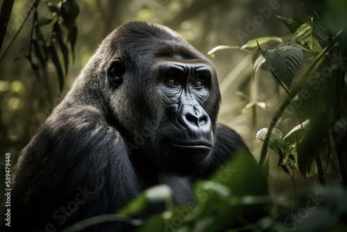 gorilla in the jungle © Max