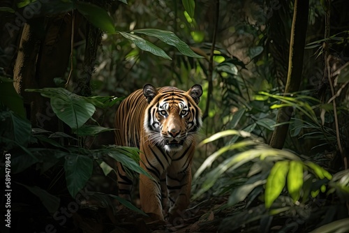 tiger in the jungle