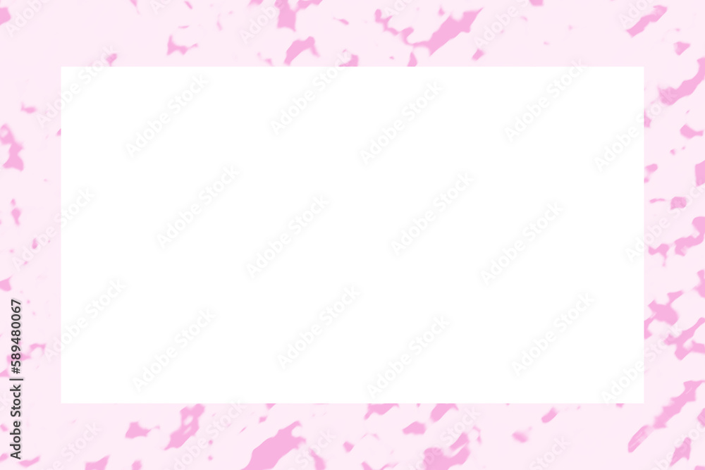 ピンク色のアイスの色合いのフレーム素材(透過)