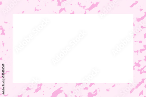 ピンク色のアイスの色合いのフレーム素材(透過) © n