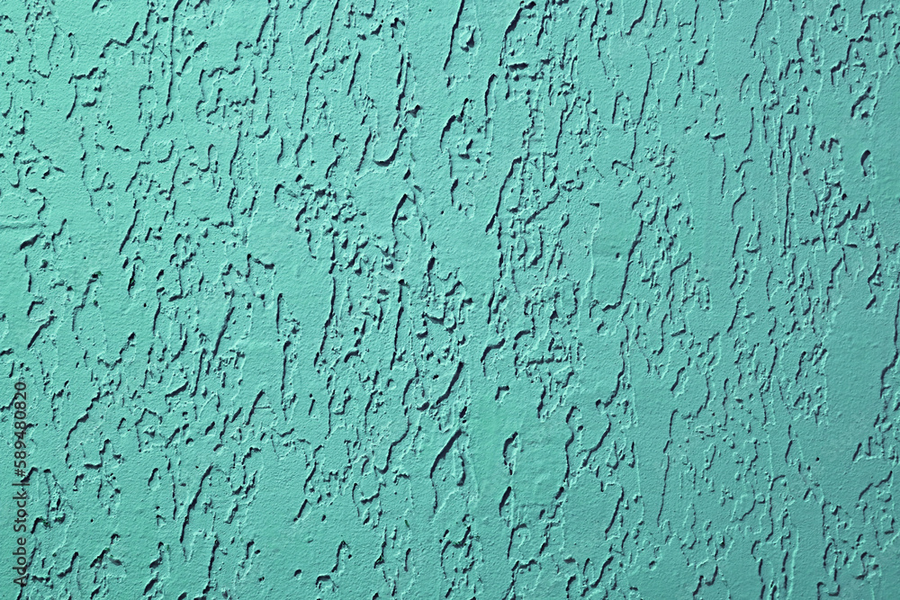 Front view of teal blue colored abstract pattern concrete wall Front view of teal blue colored abstract pattern concrete wall