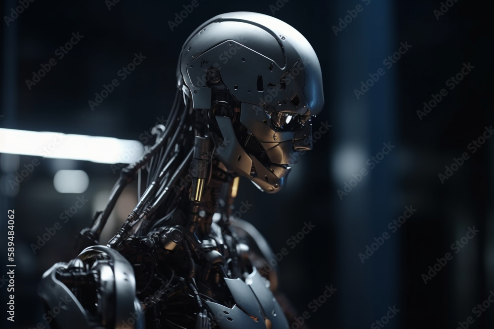 Robot artificial intelligence. Innovative technologies. Generative AI Robot artificial intelligence. Innovative technologies. Generative AI