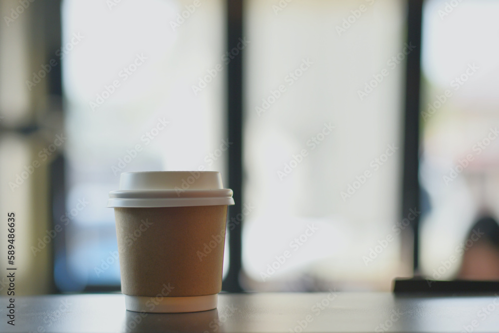 Hot paper cup disposable for take away in coffee shop Hot paper cup disposable for take away in coffee shop