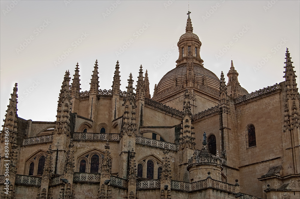 detail of the cathedral of Segovia