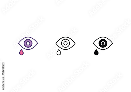 Eyecare icon vector stock.