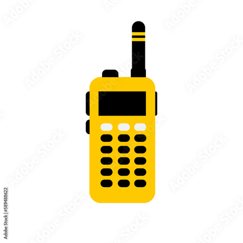 Cartoon of Portable radio for communication.
