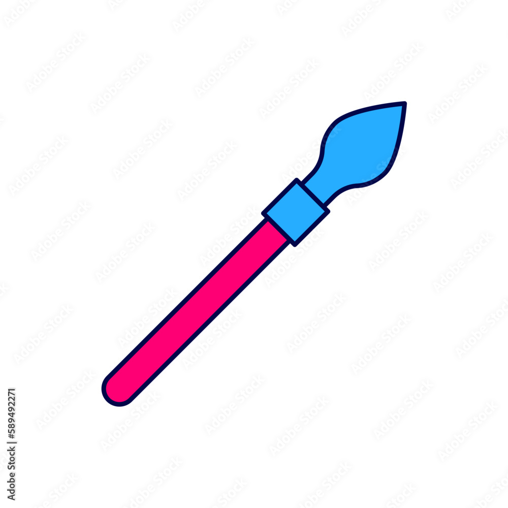 Filled outline Medieval spear icon isolated on white background. Medieval weapon. Vector Filled outline Medieval spear icon isolated on white background. Medieval weapon. Vector