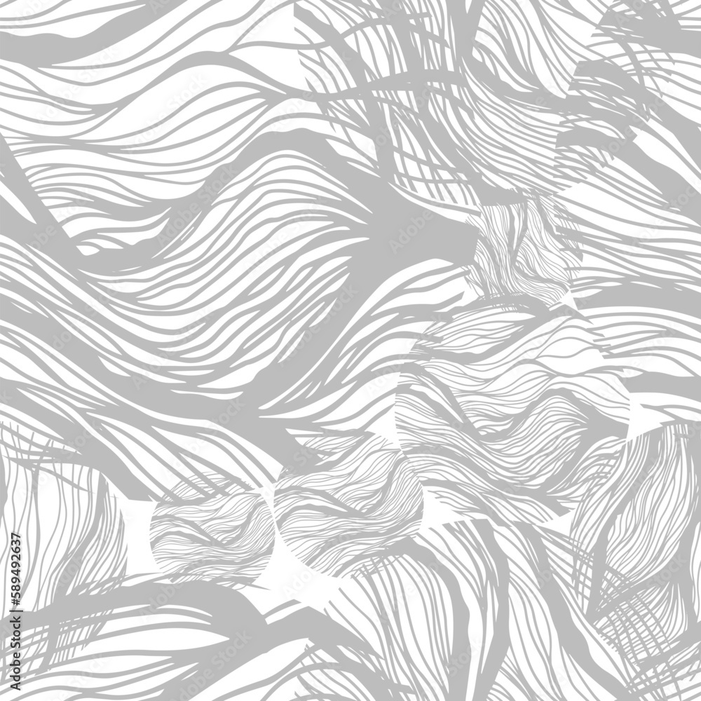 Seamless pattern of gray lines on a white background. Vector illustration Seamless pattern of gray lines on a white background. Vector illustration
