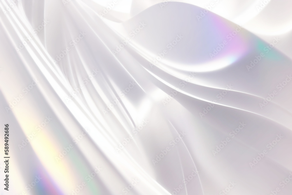 白色のエレガントで滑らかなドレープのグラフィックウェーブ背景