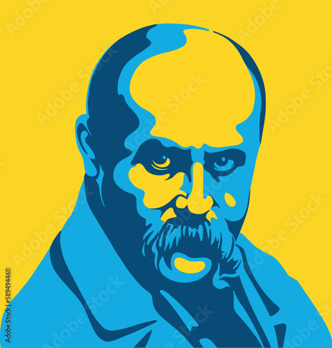 Figure of Ukrainian culture famous Ukrainian writer and poet Taras Shevchenko