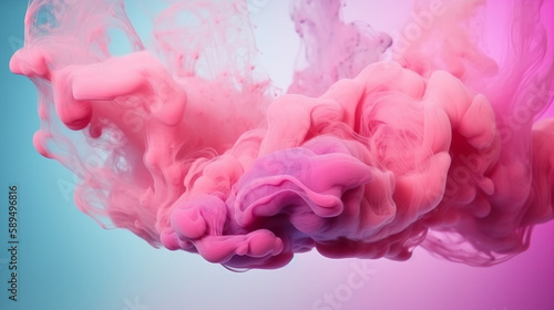 Abstract colorful paint. Illustration AI Generative.