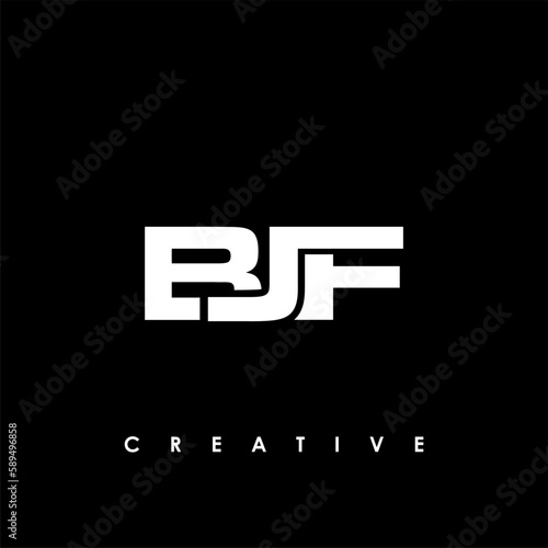 BJF Letter Initial Logo Design Template Vector Illustration