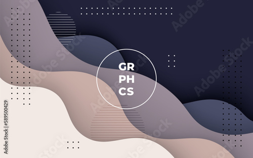 multi colored abstract dynamic colorful soft gradient papercut overlap layers background. eps10 vector
