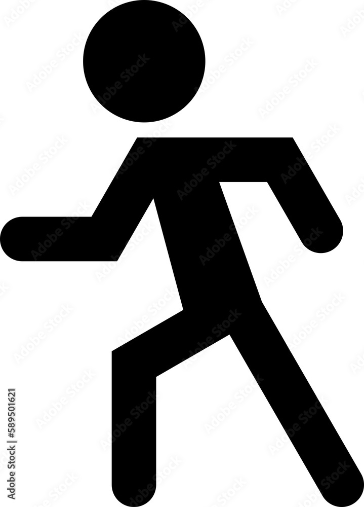 Black running sign icon PNG Black running sign icon PNG