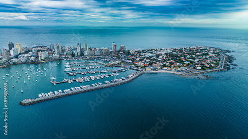 Aerial of Punta del Este, Uruguay photo