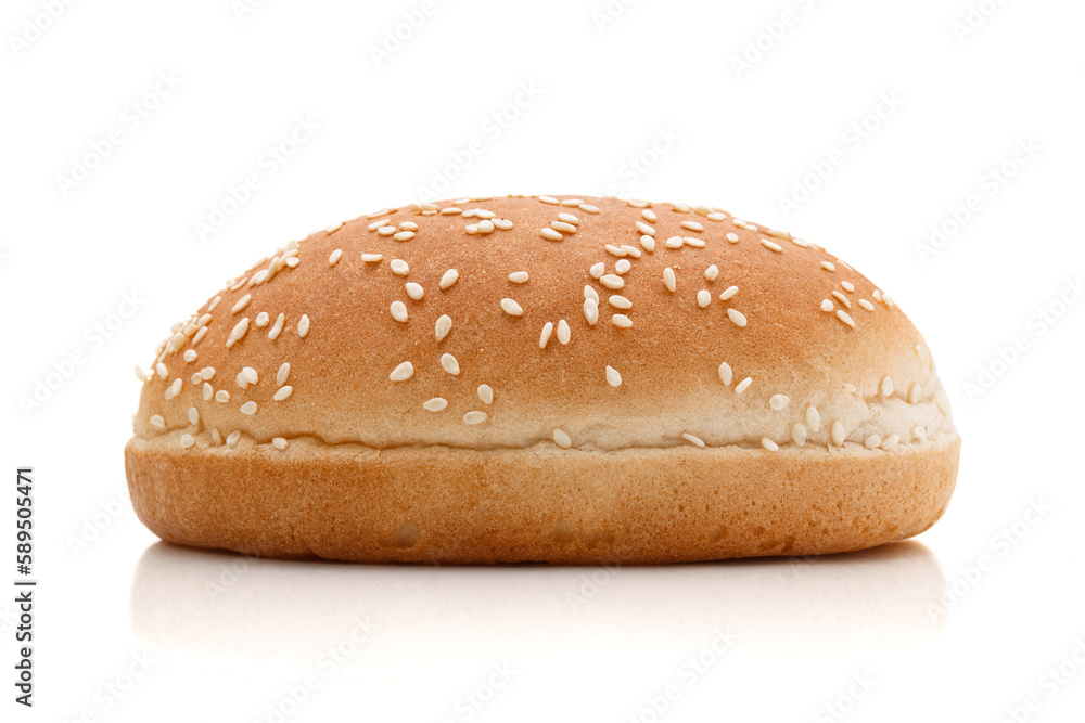 Bułka do hamburgera izolowana na białym tle. Kolekcja. Bułka do hamburgera izolowana na białym tle. Kolekcja.