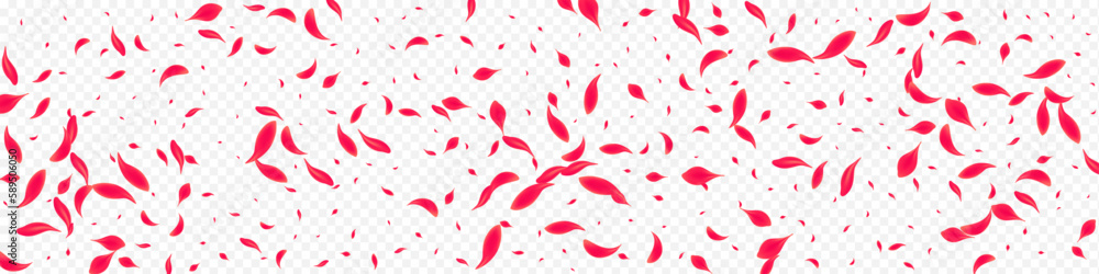 Red Petal Vector Transparent Panoramic Red Petal Vector Transparent Panoramic