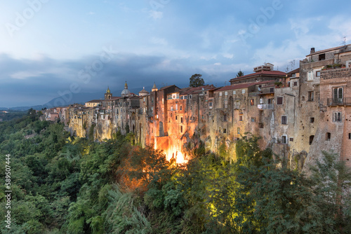 View of Sant'Agata de' Goti old town, Benevento, Campania, Italy.