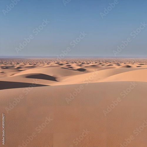 hot sand desert on daytime, generative art by A.I.