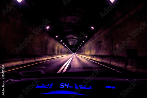 Not a fan of being in closed spaces, I'm starting to get tunnel vision while driving through the Lehigh Tunnel along the PA Turnpike. Light at the end of the tunnel. The walls are closing in.