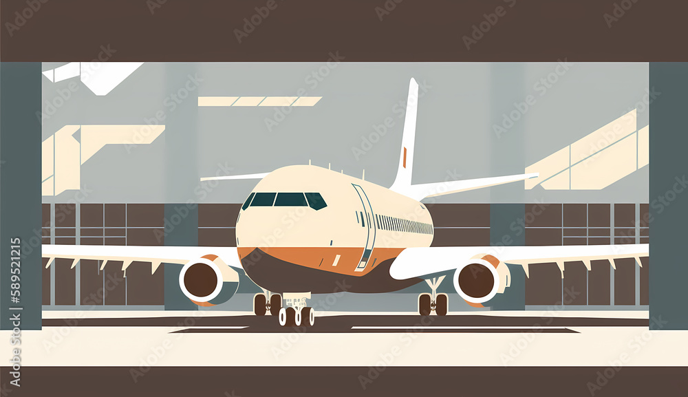 飛行機 イラスト | Airplane Illustration Generative AI 飛行機 イラスト | Airplane Illustration Generative AI