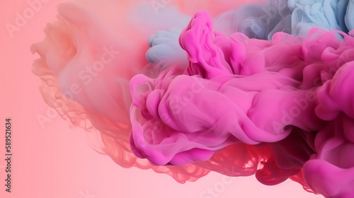 Abstract colorful paint. Illustration AI Generative.