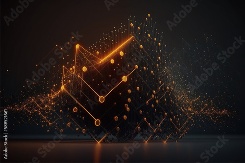 Data technology background. Abstract background. Connecti