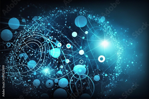 Wallpaper Mural Blue social network background Torontodigital.ca