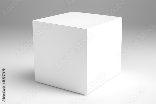 Clean White Box Mockup: Perfect for Packaging and Branding Showcase © Gabriele
