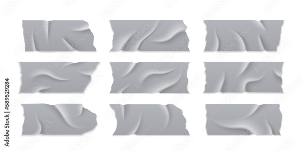Transparent adhesive plastic tape pieces and cross for fixing isolated on transparent background. Crumpled glue plastic sticky tape for photo and paper fixture. 3d realistic wrinkled strips vector Transparent adhesive plastic tape pieces and cross for fixing isolated on transparent background. Crumpled glue plastic sticky tape for photo and paper fixture. 3d realistic wrinkled strips vector