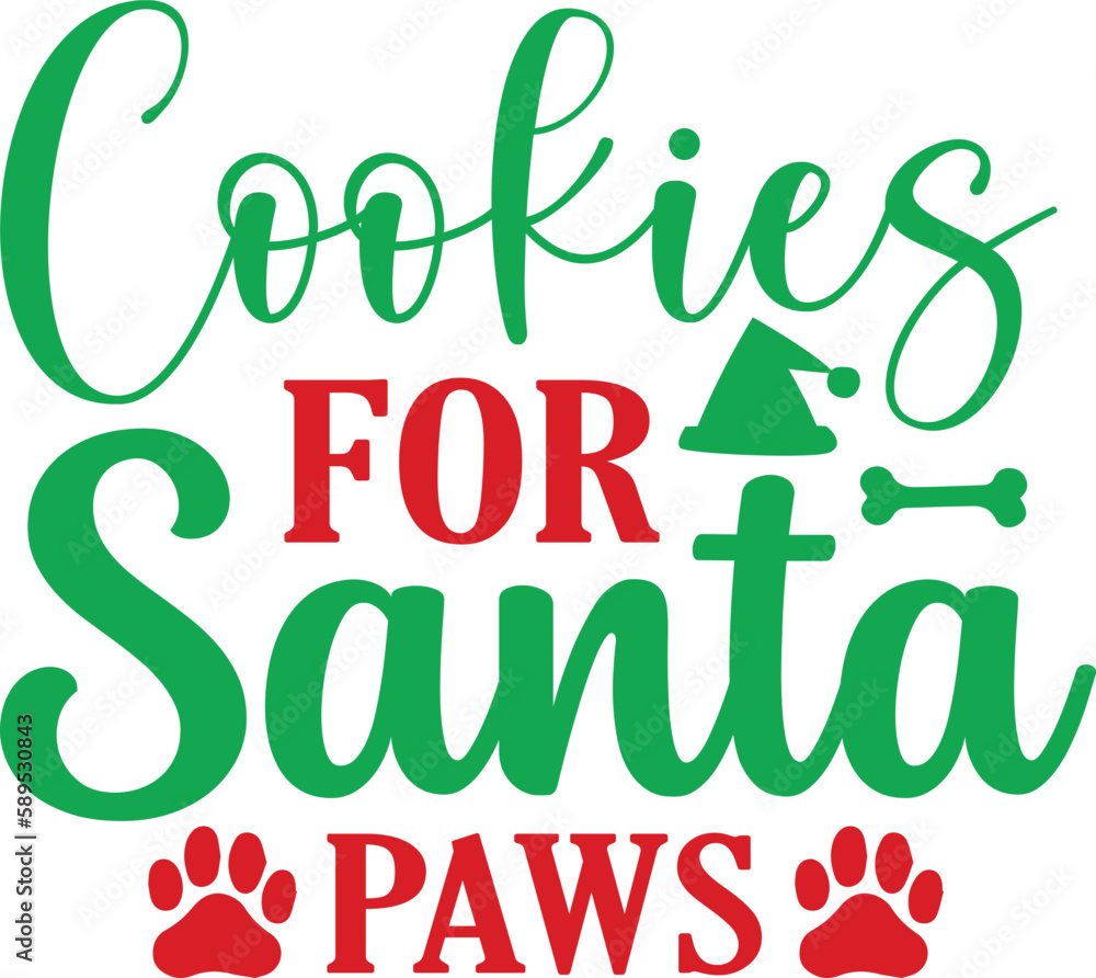 Fototapeta premium Cookies For Santa Paws