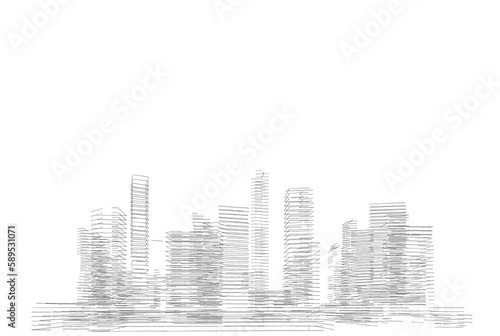 Sketch of a city
