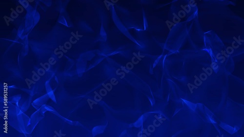 Abstract Design Background_Fractal_Silk_FlowD_loop_blue