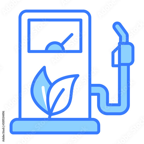 Check this premium quality vector of biofuel station, well designed icon of eco fuel in editable style
