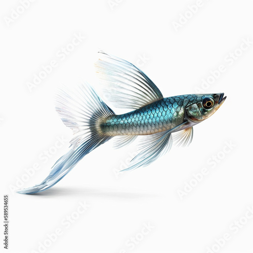 flying fish isolated on white background