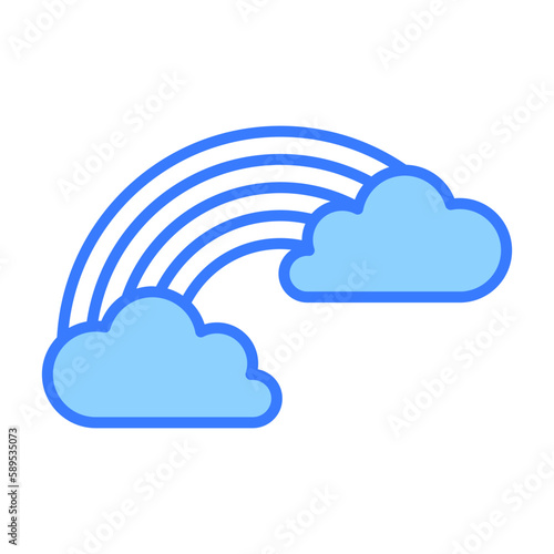 A beautifully designed vector of rainbow in modern style, a meteorological phenomenon icon, download this premium icon