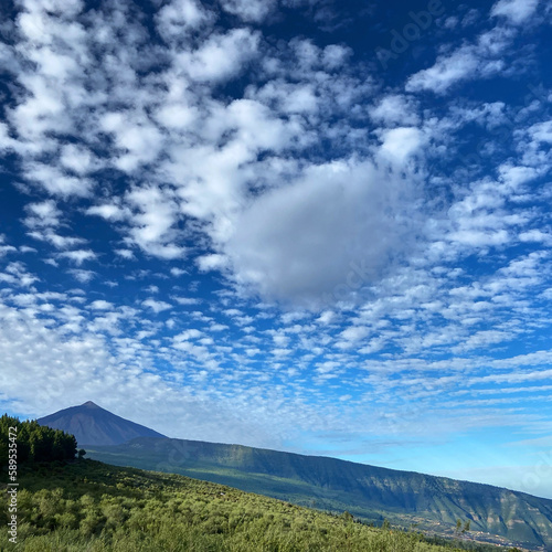 clouds over the mountains