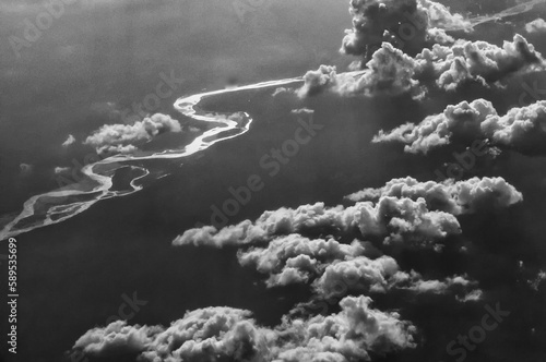 rufiji river from the sky photo