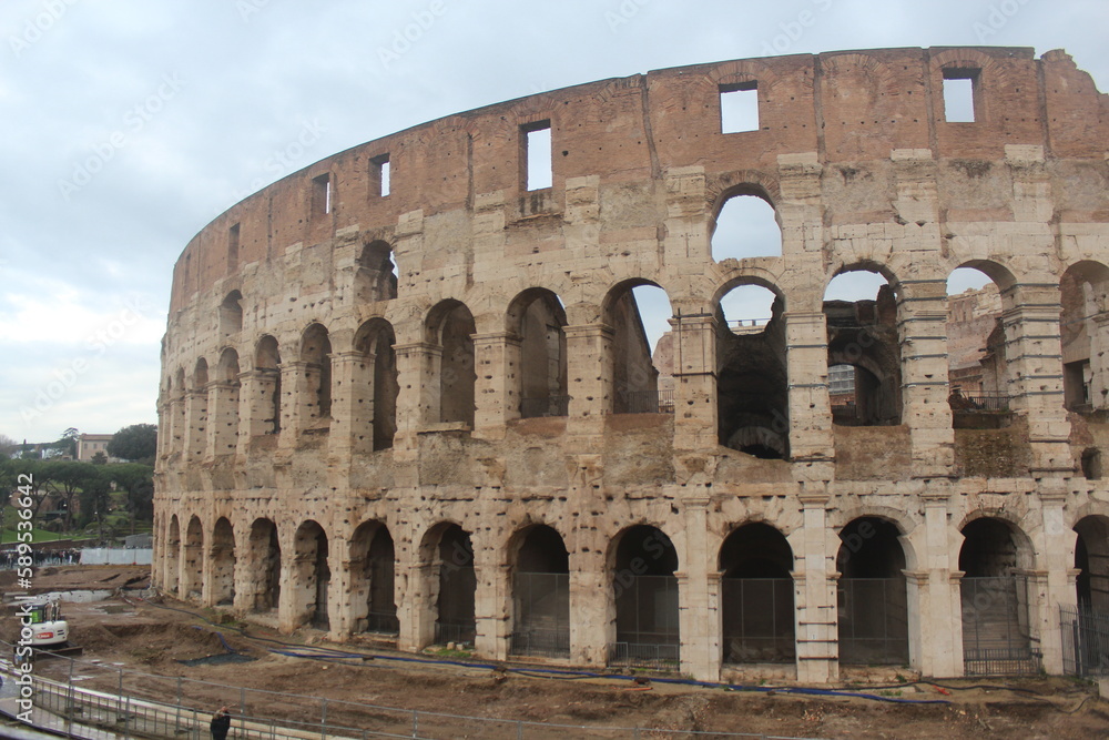 
Rome Colosseum and surrounding landscapes, Rome Italy